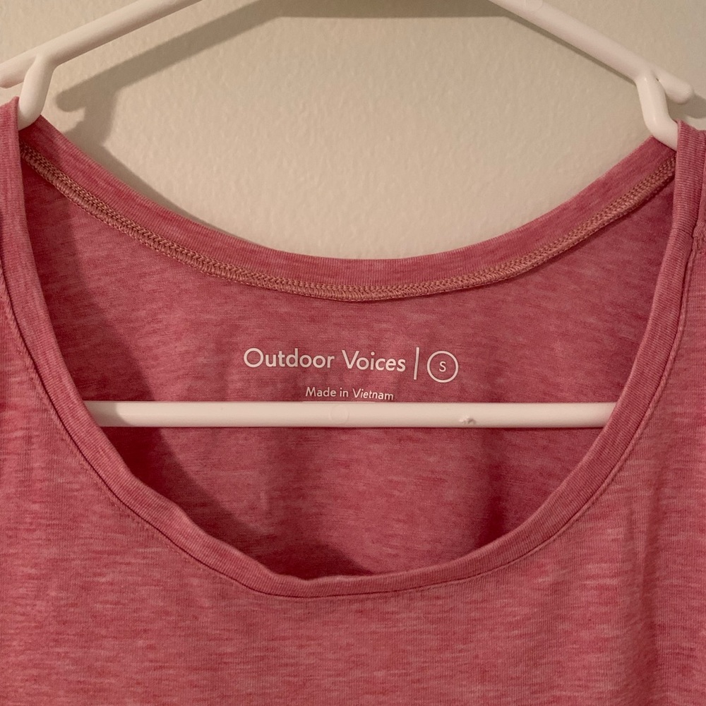 Outdoor Voices Womens Pink FastTrack Tank Sweatee Tanktop